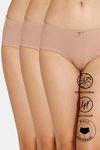 Zivame Anti-Microbial Low Rise Full Coverage Hipster Panty (Pack of 3) - Multicolor — thumbnail 1